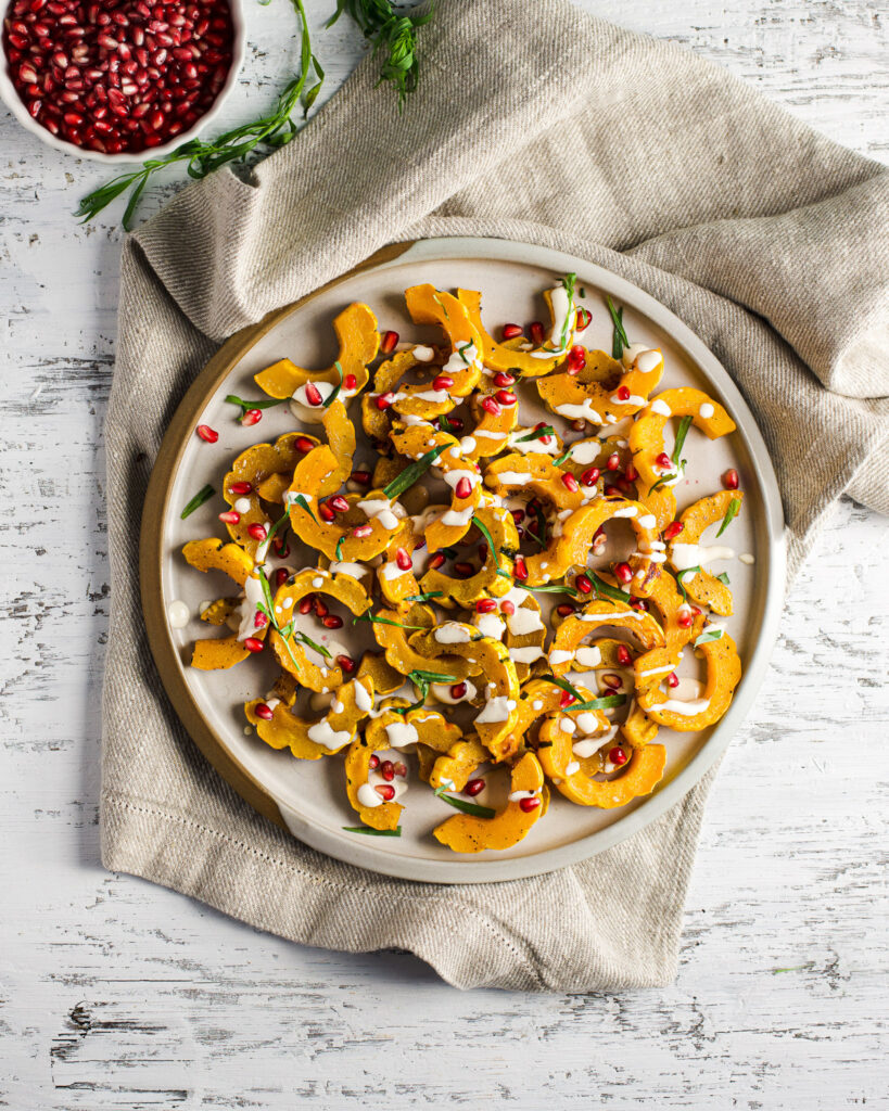 Courge delicata grillée