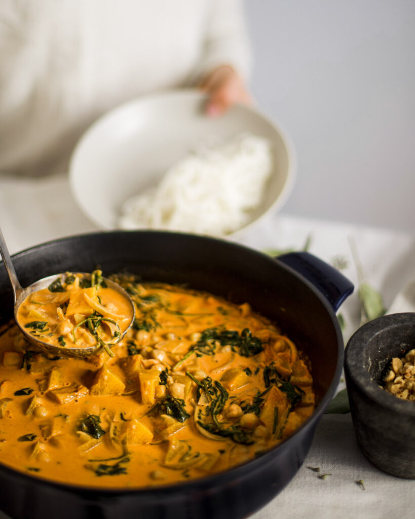 Creamy Pumpkin Thai Red Curry (Coconut Milk)