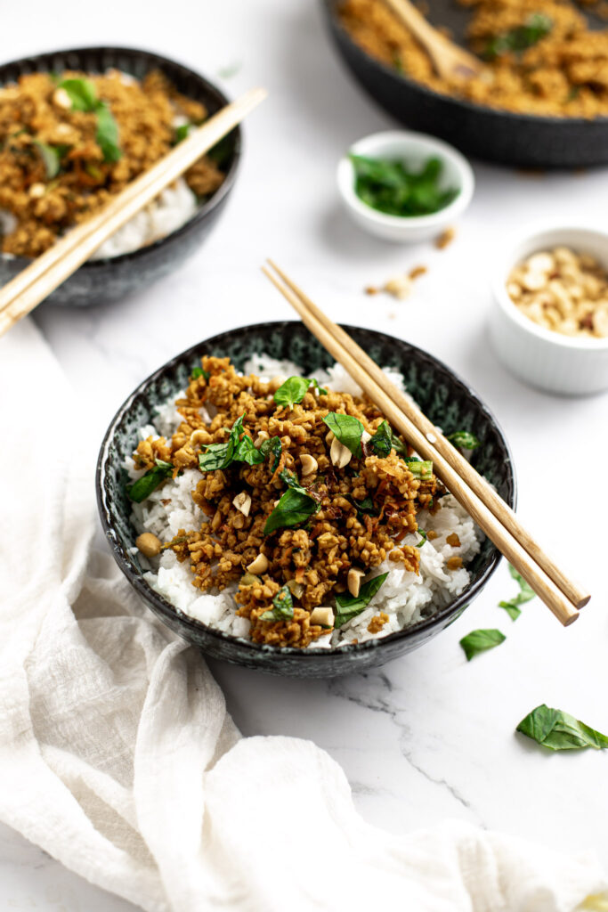 Tempeh au basilic thaï