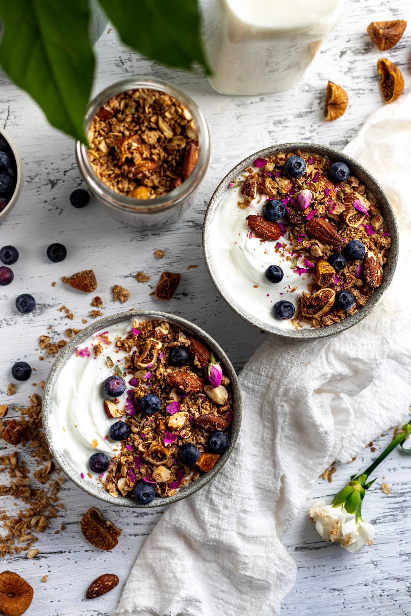 Granola croquant tahini et figues