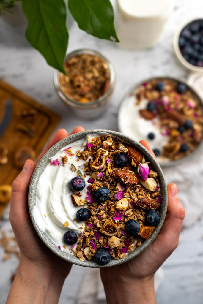 Tahini & Fig Granola (Using a Food Processor)