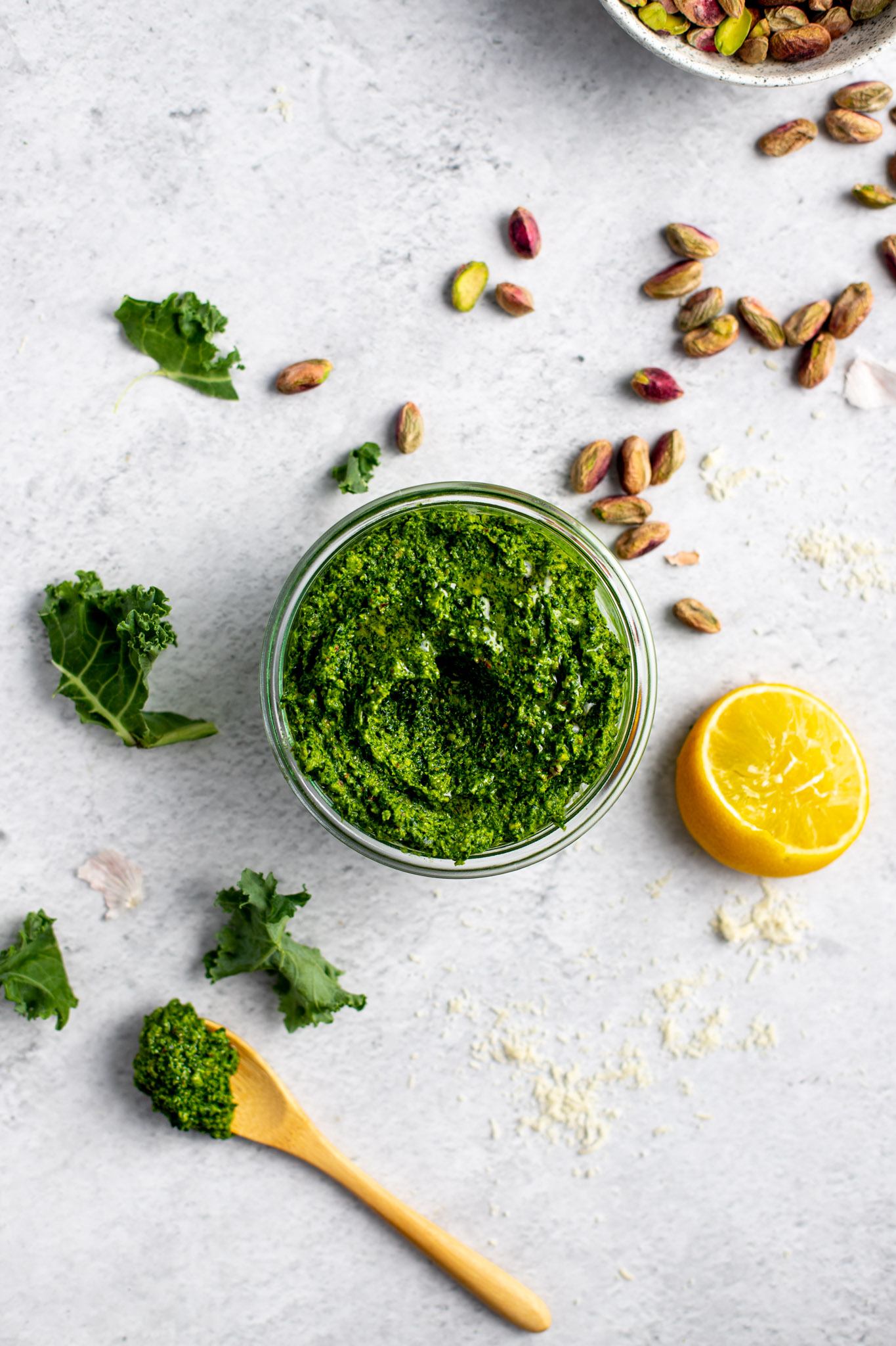 Pesto Kale Pistaches