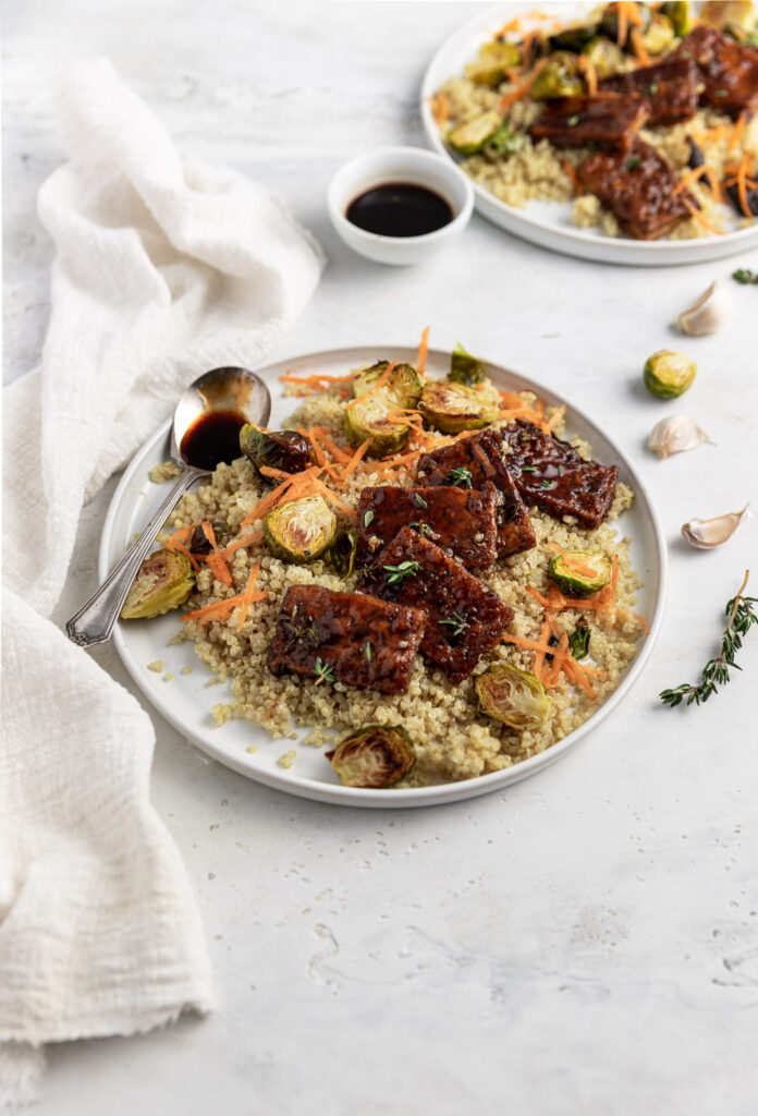 Tofu balsamique et thym frais