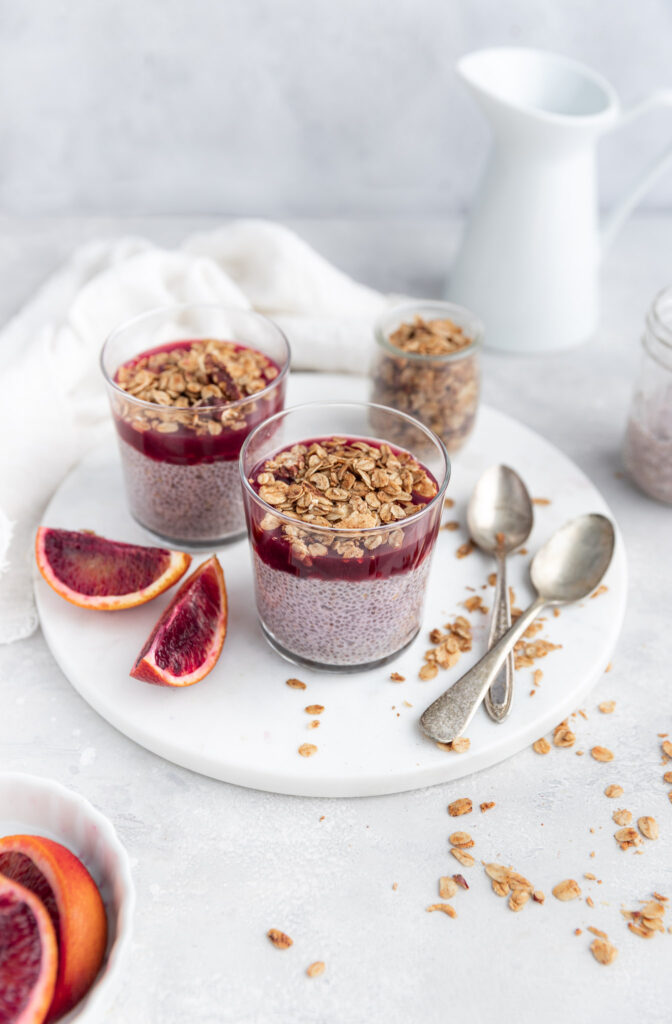 Super Fresh Blood Orange Chia Pudding