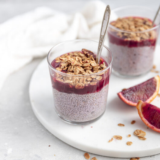 Pouding de chia à l’orange sanguine