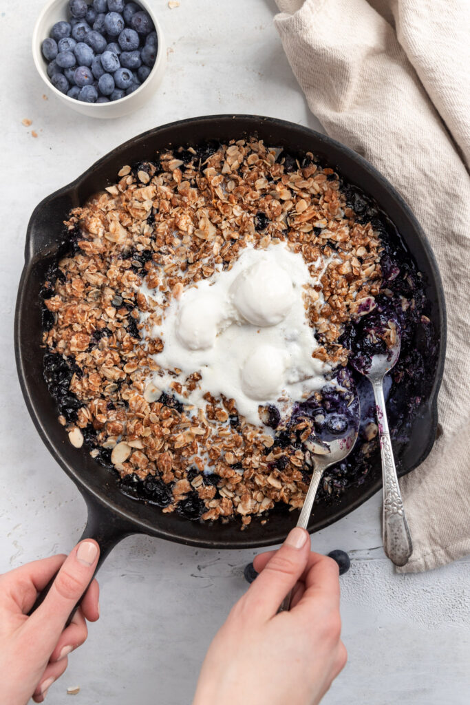 Ginger Blueberry Crisp