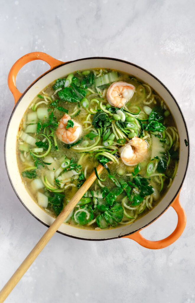 One-pot Miso Zoodle Soup