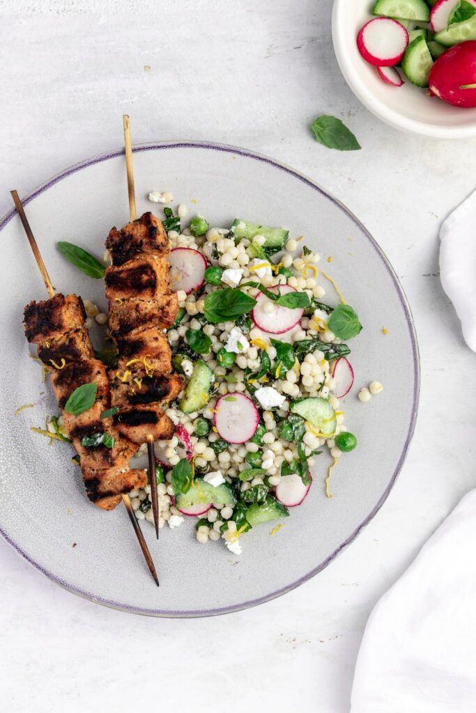 Easy Grilled Salmon Skewers