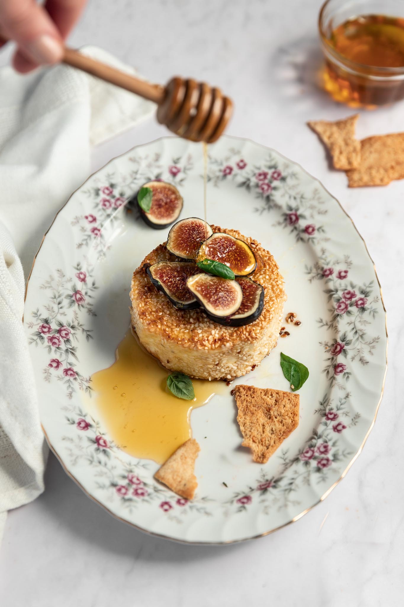 feta poêlé au sésame
