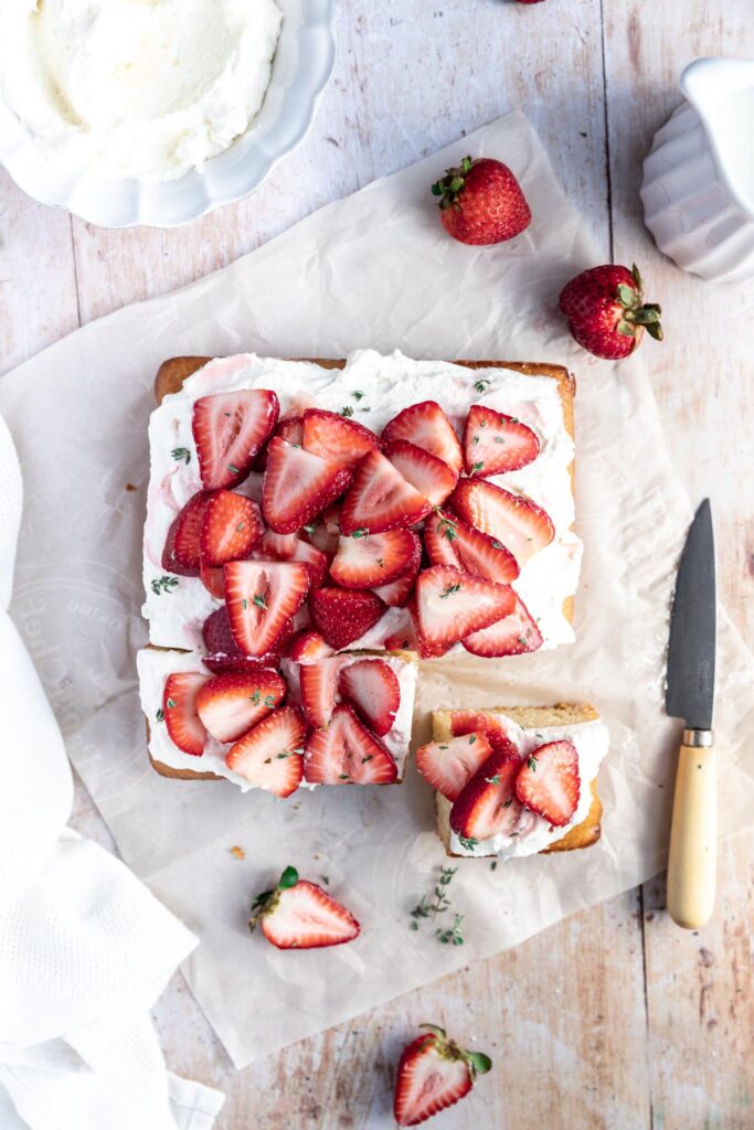 Strawberry Shortcake, Whipped Mascarpone