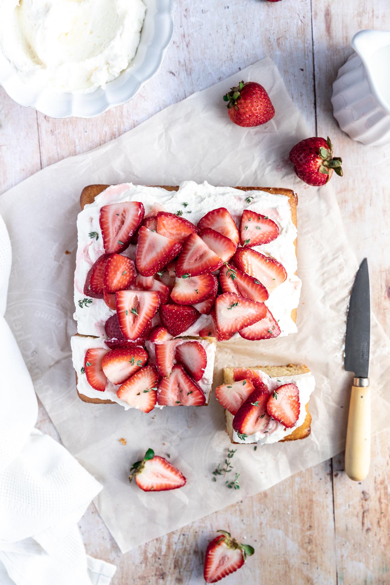 Strawberry Shortcake, Whipped Mascarpone