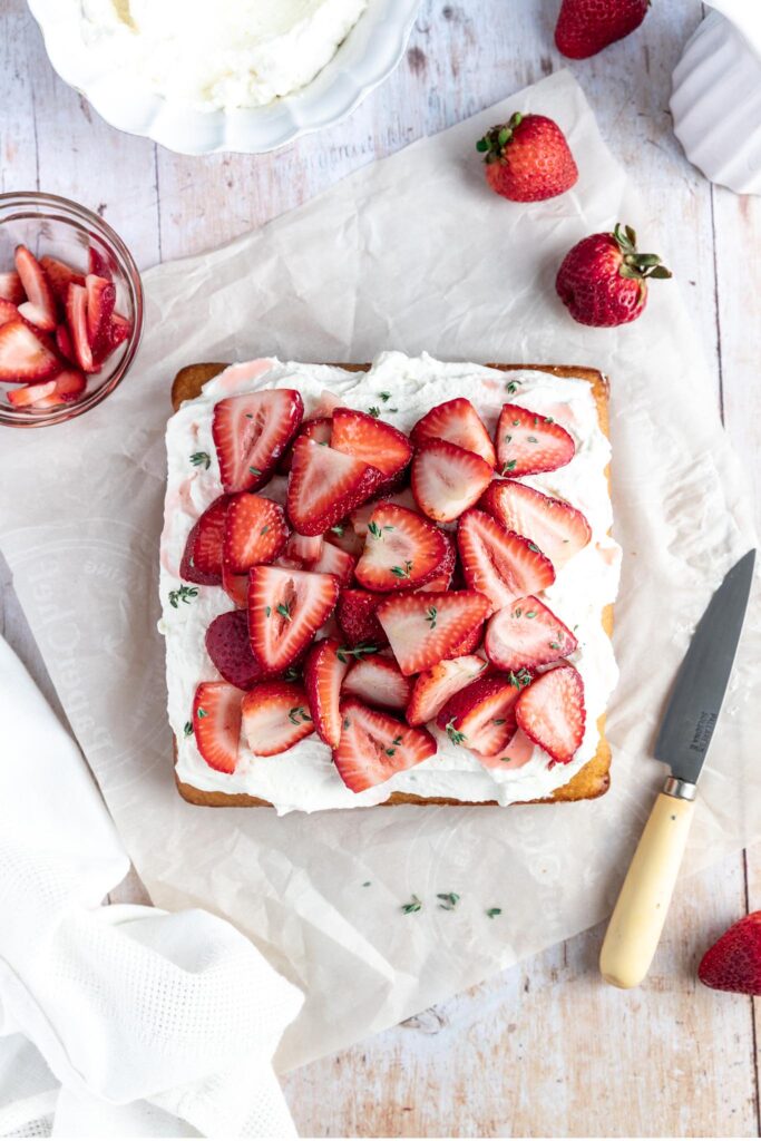 Easy Strawberry Shortcake, Whipped Mascarpone