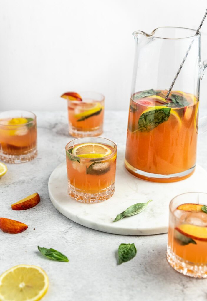 Limonade aux pêches
