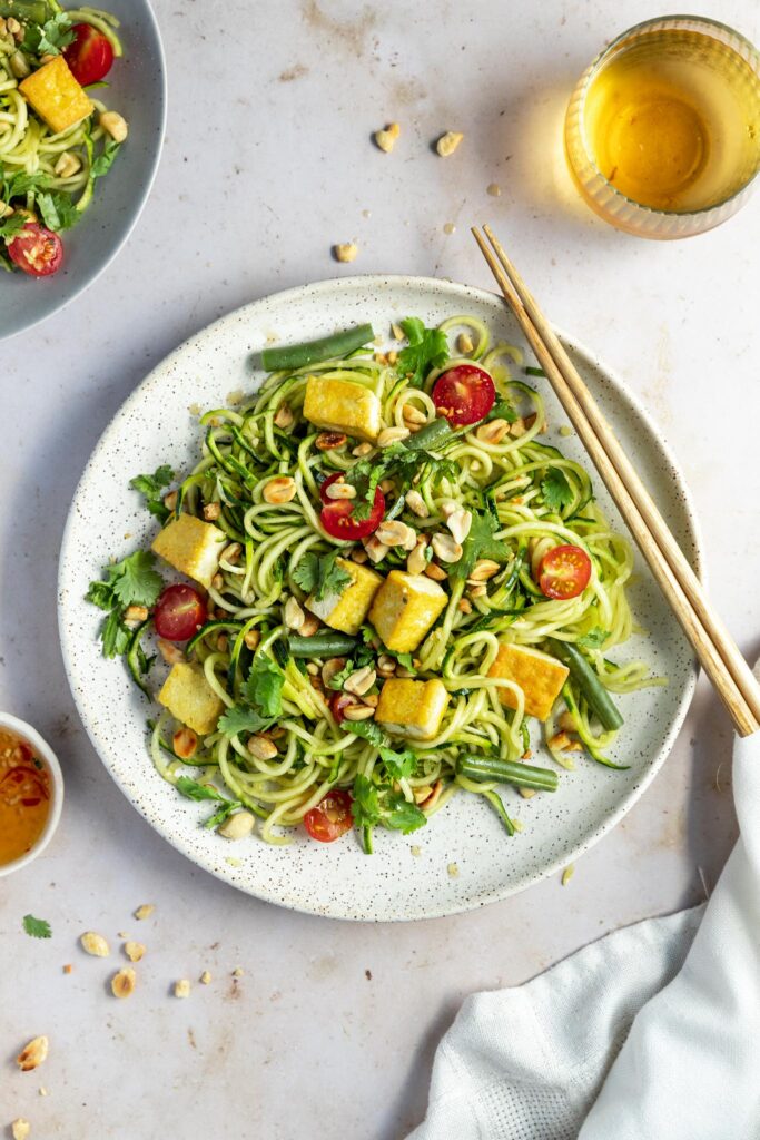 Thaï Zoodle Salad with Tofu