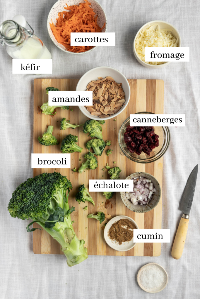 ingrédients salade de brocoli