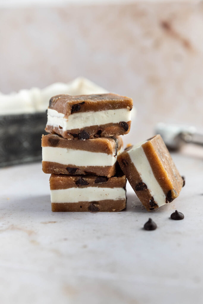 Easy Cookie Dough Ice Cream Sandwich (V & GF)