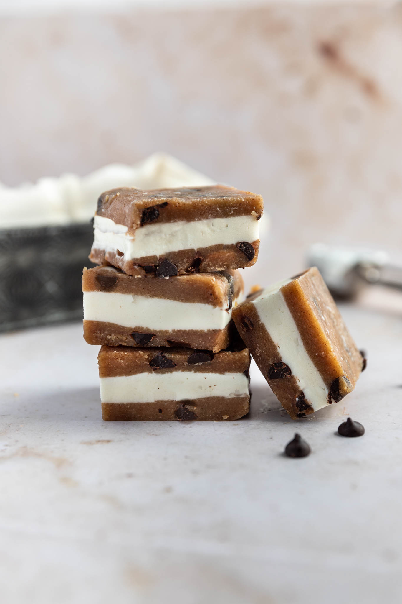 Sandwich crème glacée sans lactose