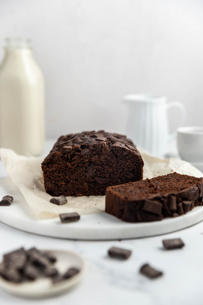 Pain zucchini double chocolat