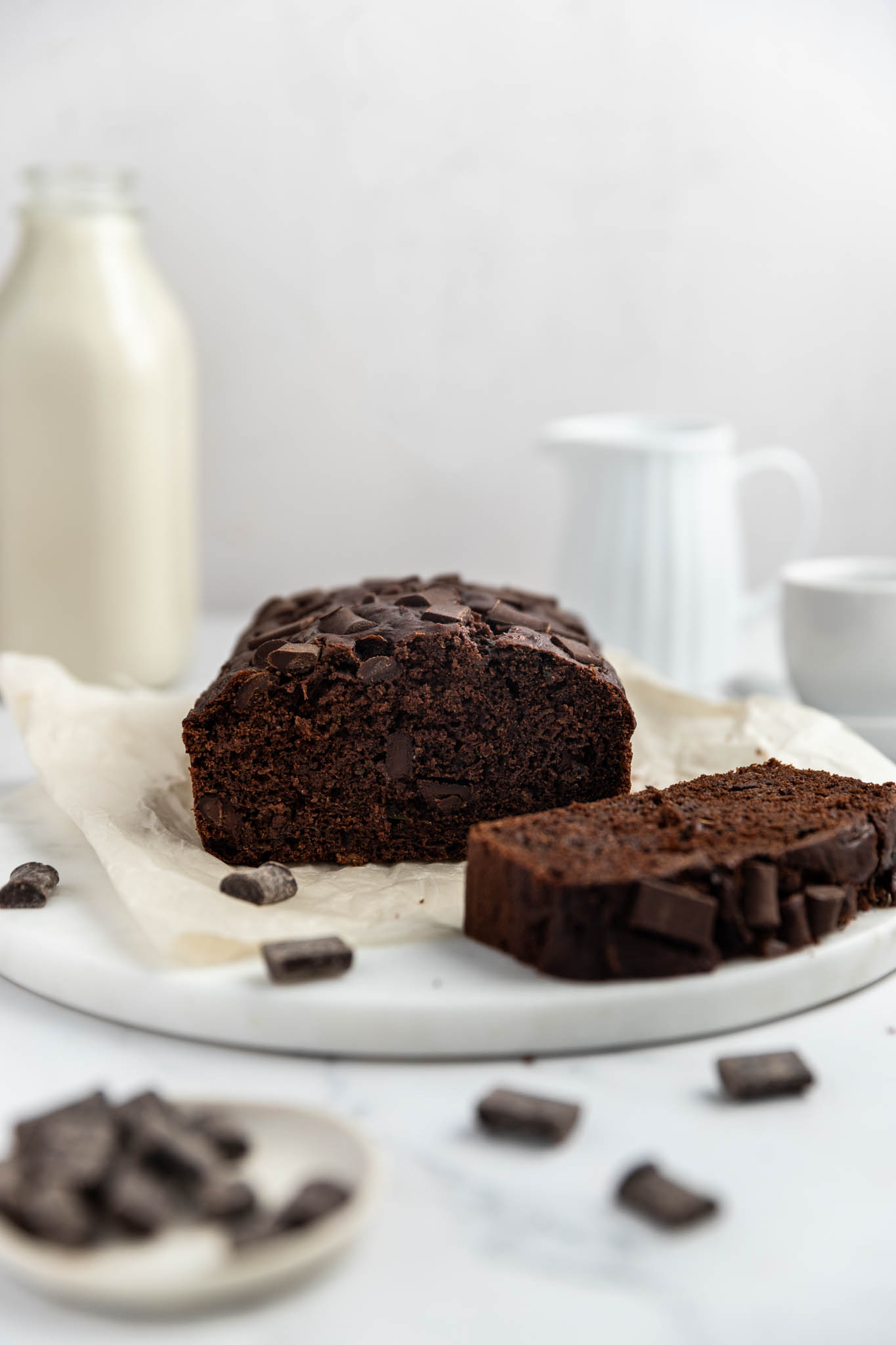 Pain zucchini double chocolat
