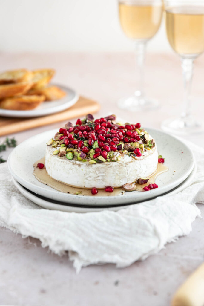Brie fondant pistaches et miel