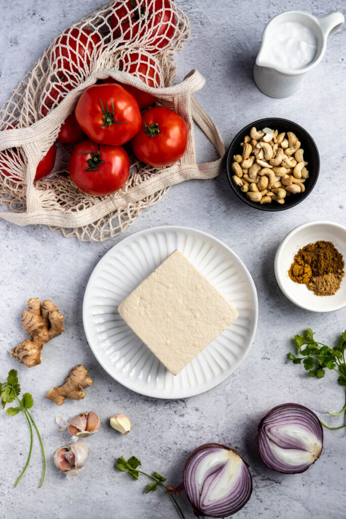 Butter Tofu Ingredients