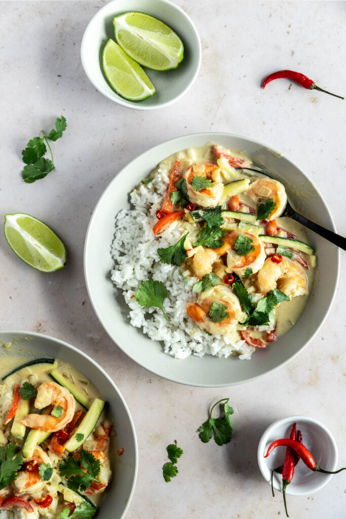 cari vert thaï aux crevettes