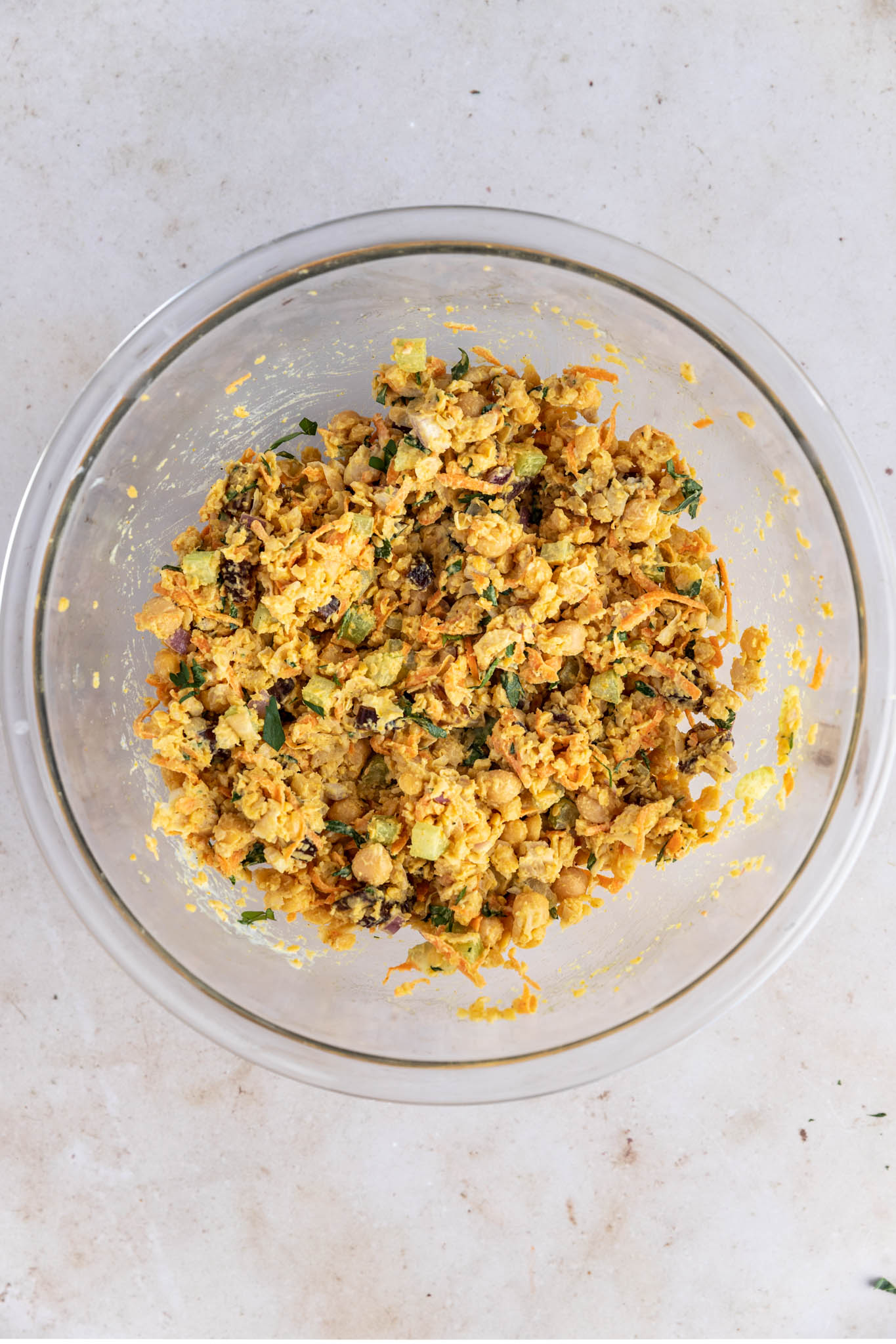 Chickpea Salad Sandwich Mashed (vegan)