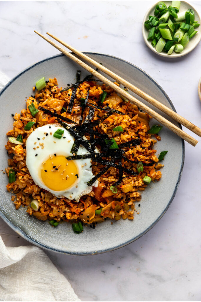 Vegetarian Kimchi Fried Rice