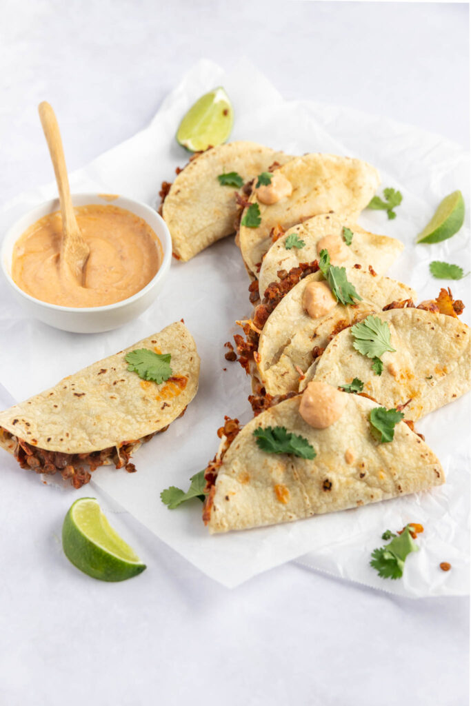 Vegan Lentil & Cauliflower Tacos