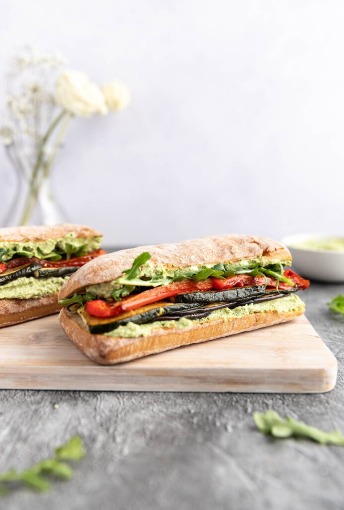 Sandwich légumes grillés