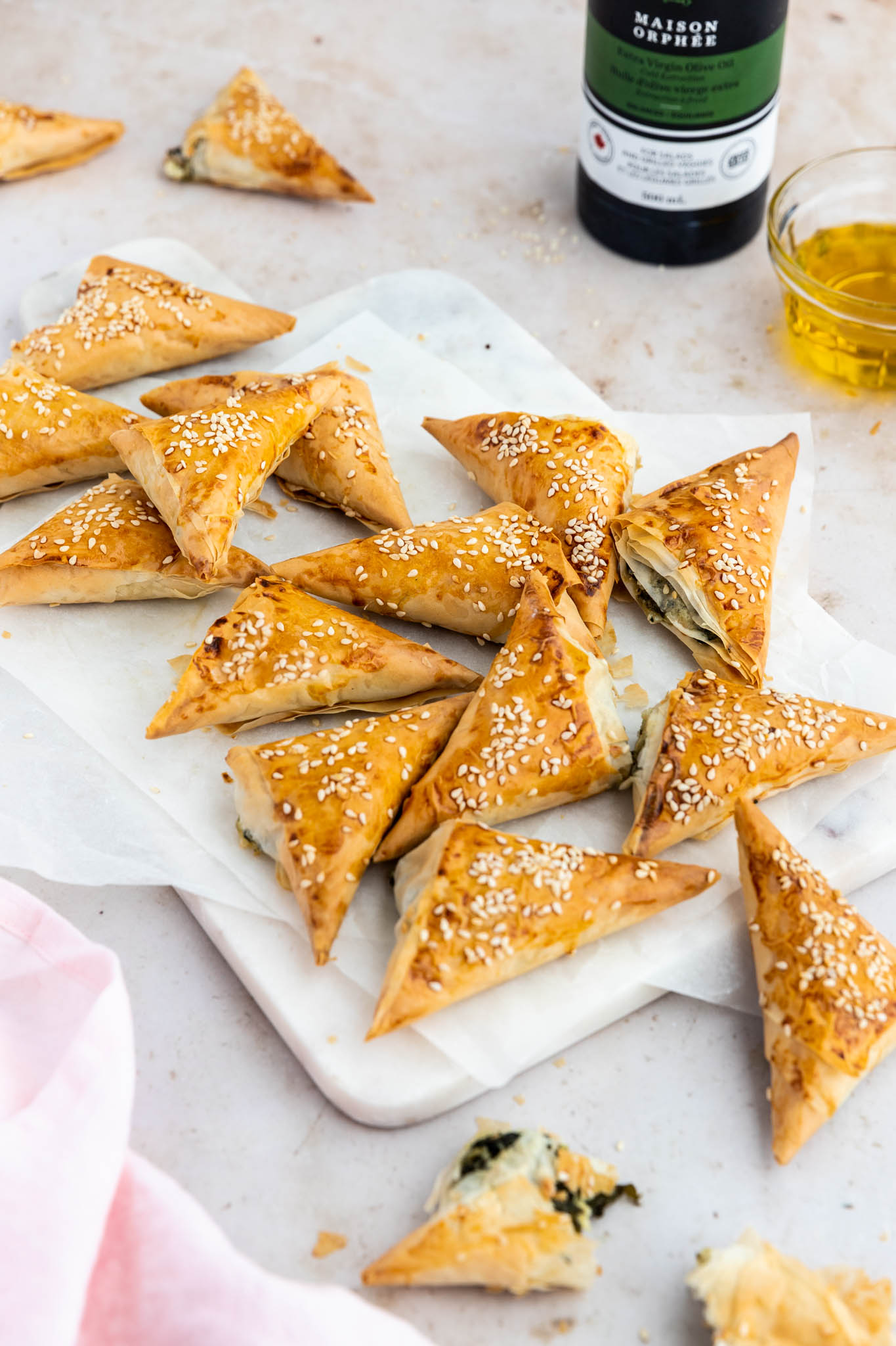 Bouchées épinards feta (spanakopita)