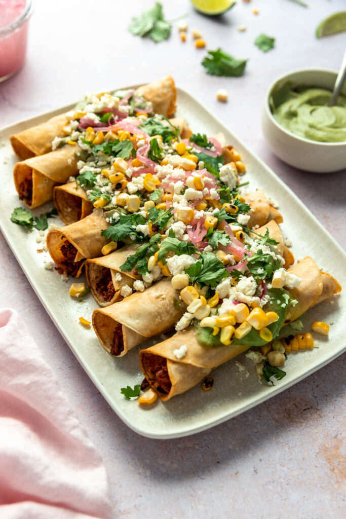 Taquitos tofu effiloché