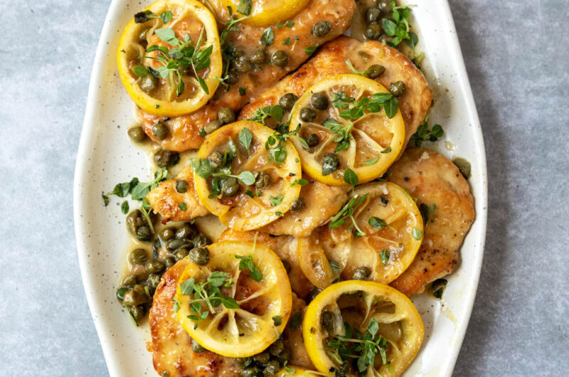 Poulet Piccata (citron & câpres)