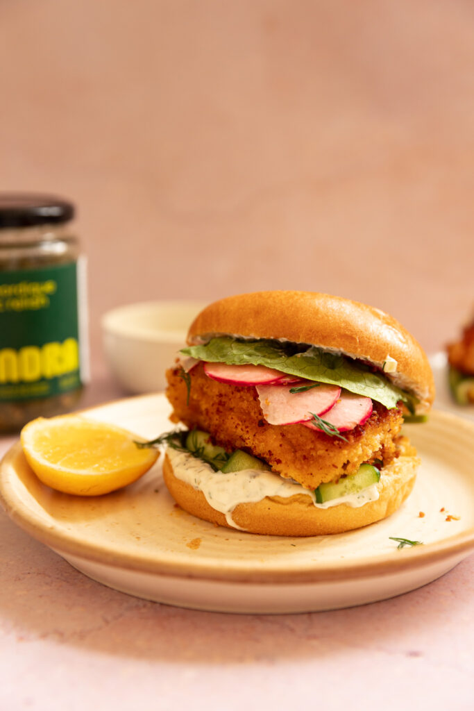 Burger de poisson, sauce tartare